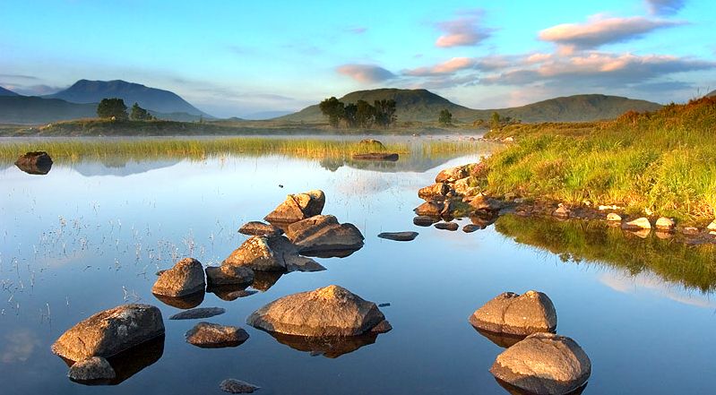 The West Highland Way - Lochan in Rannoch Moor