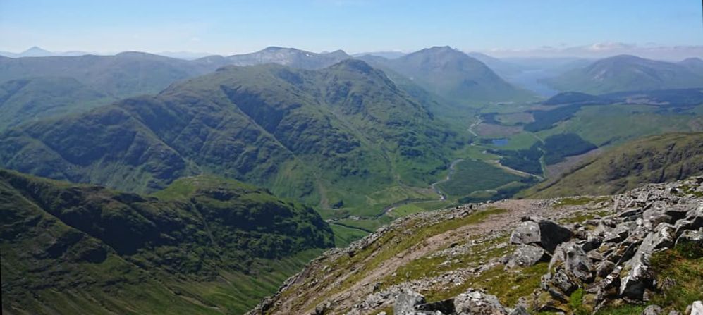 Ben Starav in Glen Etive from Buachaille Etive Beag