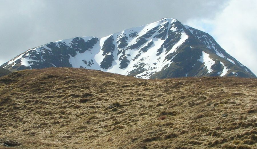 Snow covered hills above Glen Orchy