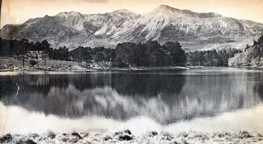 Beinne Eighe from Loch Coulin in Torridon Region of NW Scotland