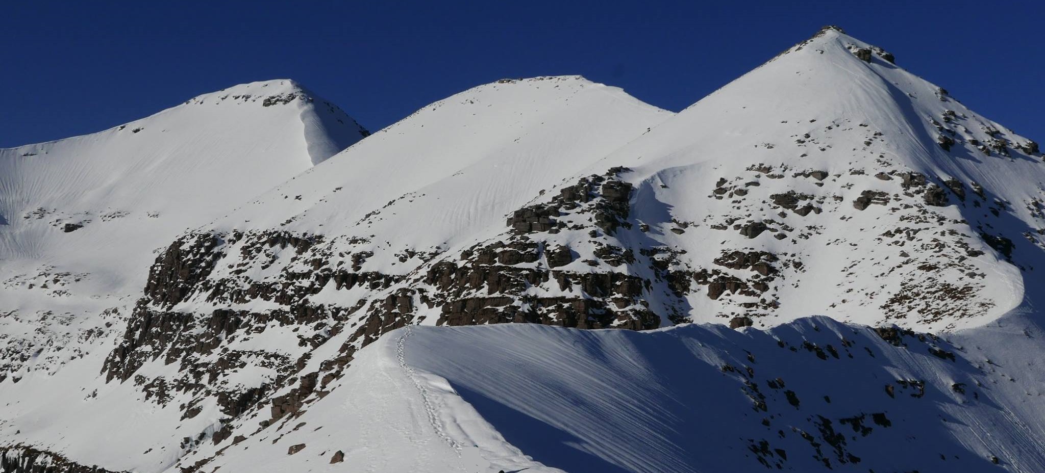 Winter ascent of Liathach in the Torridon Region of the NW Highlands of Scotland