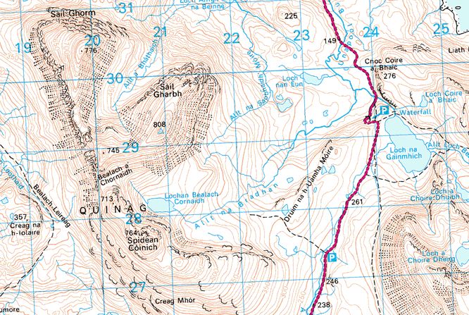 Map of Quinaig