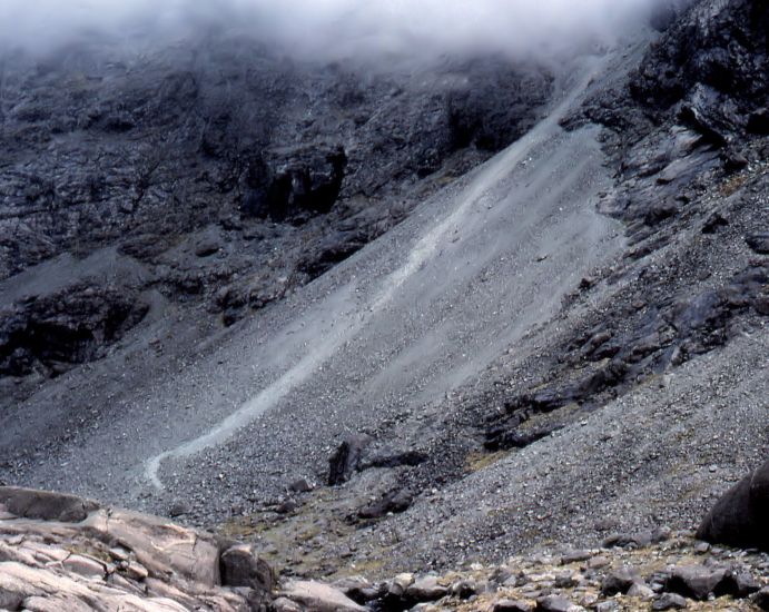 Great Stone Chute on Sgurr Alasdair