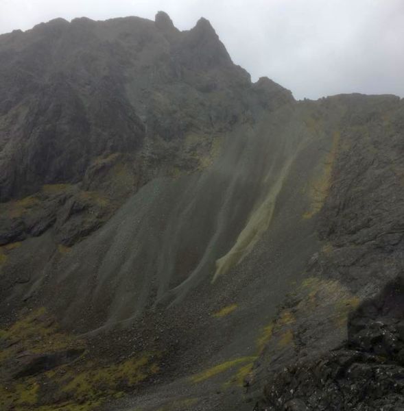 Great Stone Chute on Sgurr Alasdair