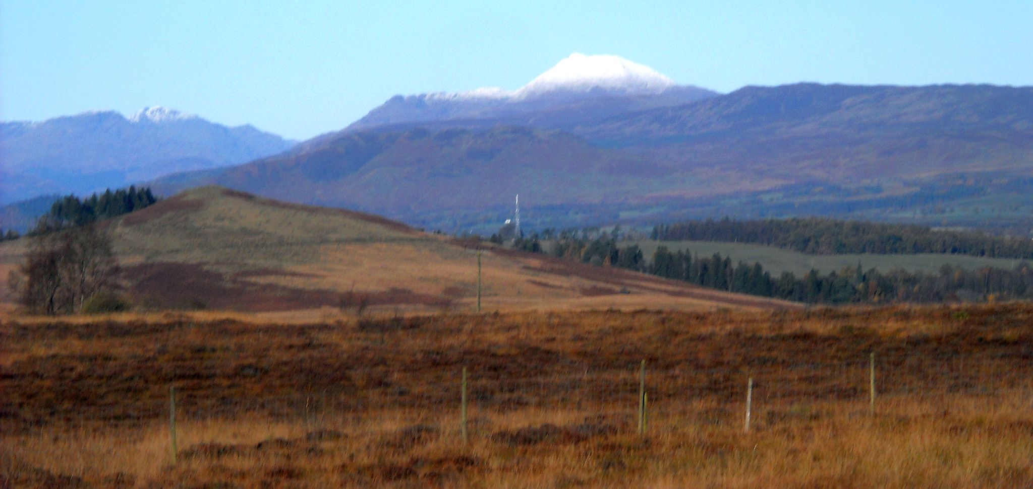 Dumgoyne and Campsie Fells above Queen's View car park