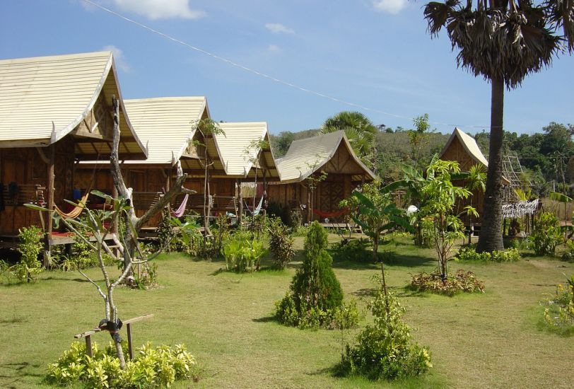 Bungalows on Ko Lanta off Krabi in Southern Thailand