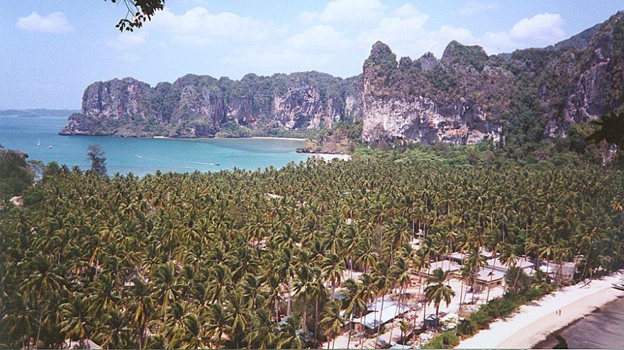 Hat Rai Leh ( East and West ) at Phra Nang near Krabi in Southern Thailand