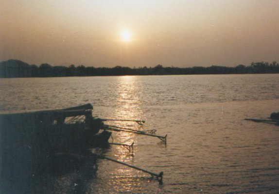 Sunset on Phang Nga Bay in Southern Thailand