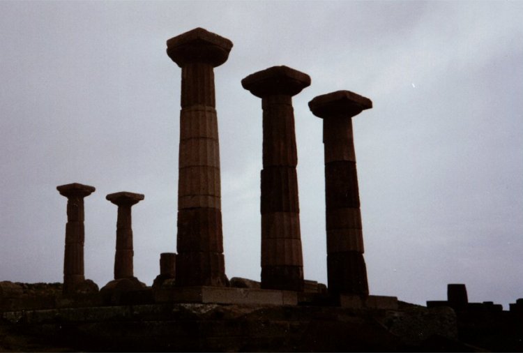 Ruins of the Temple of Athena in Assos