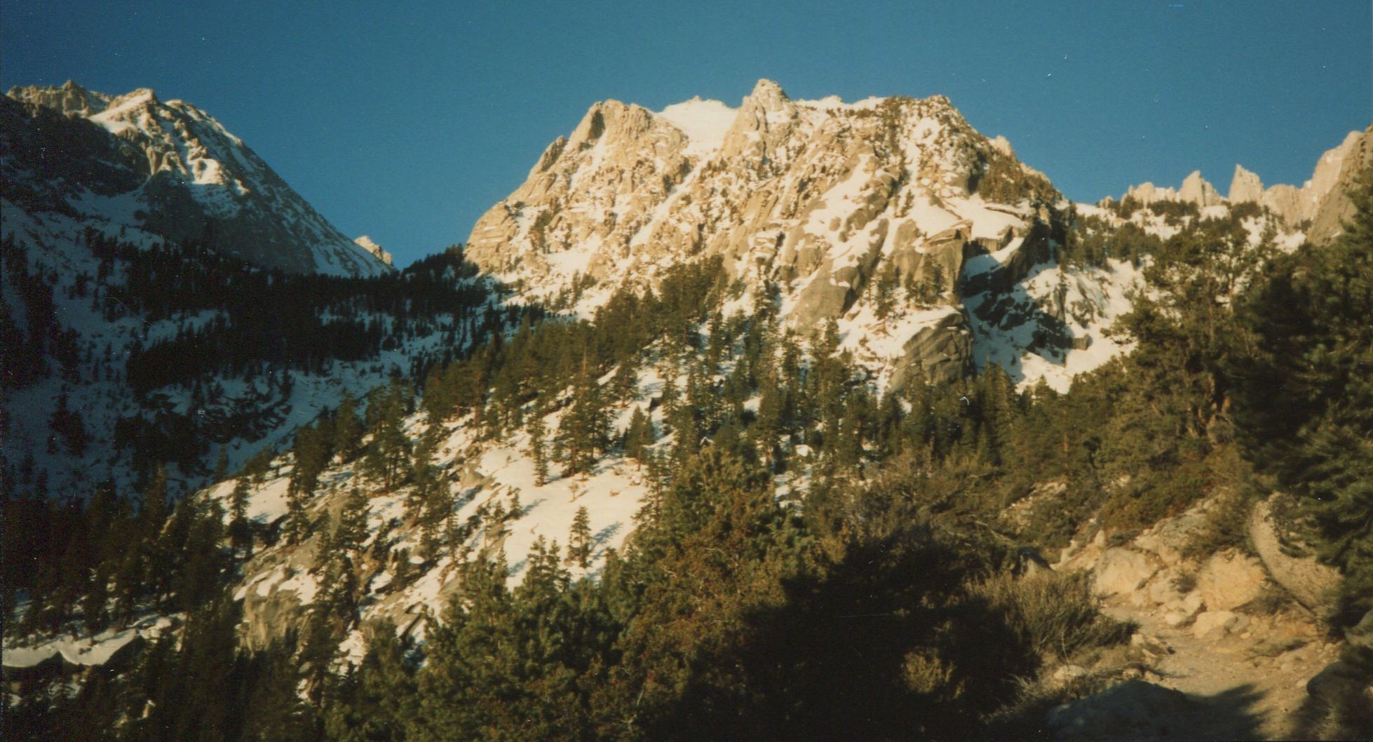 On springtime ascent of Mount Whitney