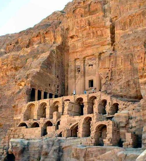 The Urn Tomb at the Ancient City of Petra in Jordan