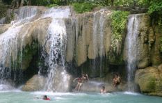 Erawan Waterfall at Kanchanaburi in Northern Thailand