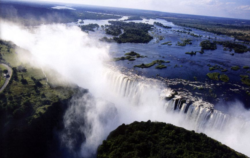 Aerial View of Victoria Falls