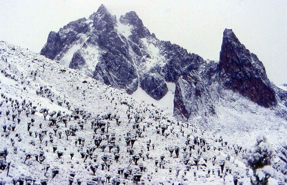 Mount Kenya in East Africa